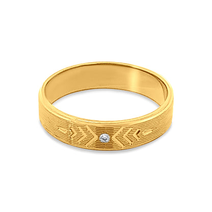 Arnika Bliss 22k Yellow Gold Couple Band Ring