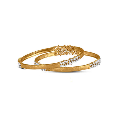 Diamond Bangle Set In 18K Gold