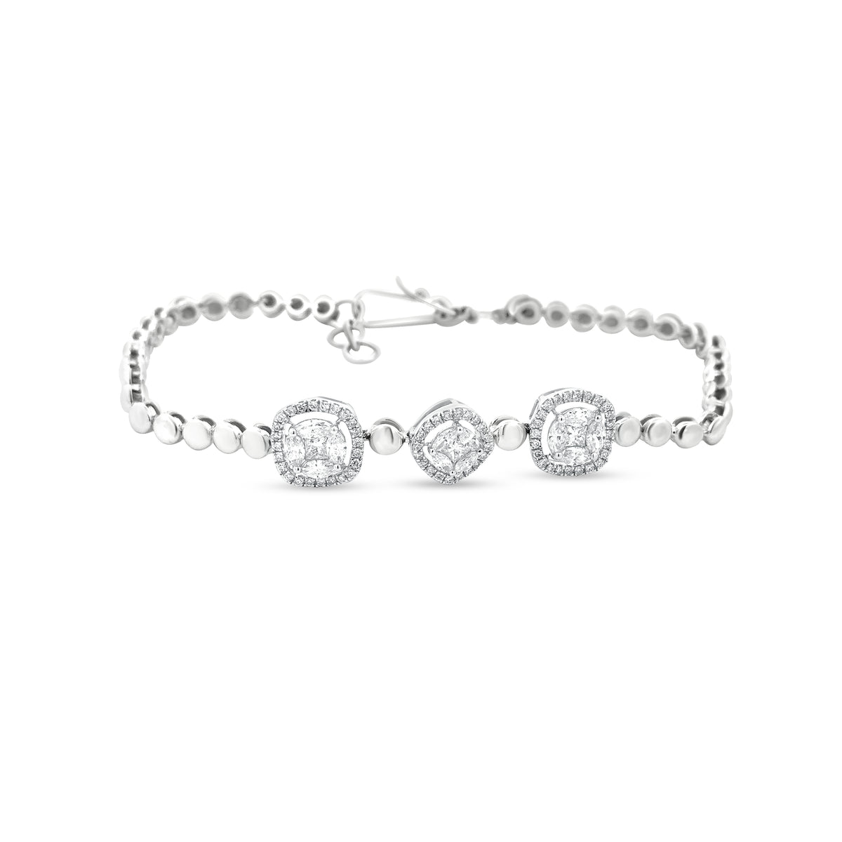 Stunning 18k White Gold Diamond Tennis Bracelet - Perfect Birthday Gift & Anniversary Gift