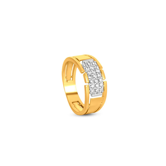 Faron Diamond Band Ring In 18K Yellow Gold