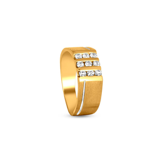 Arush Square Diamond Ring In 18K Gold