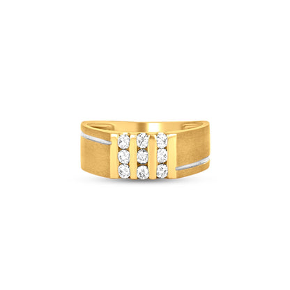Arush Square Diamond Ring In 18K Gold