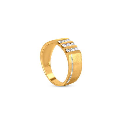 Arush Square Diamond Ring In 18K Gold