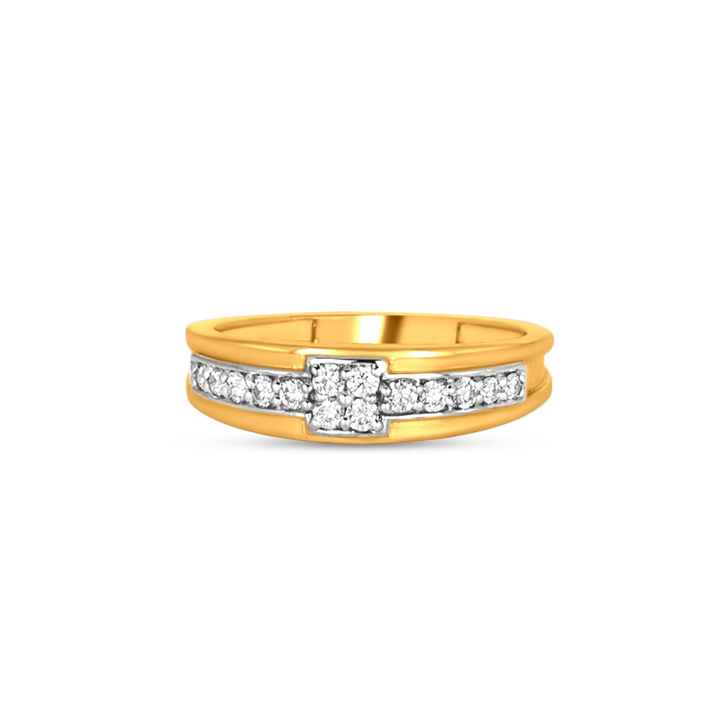 Adonis Diamond Band Ring In 18K Yellow Gold
