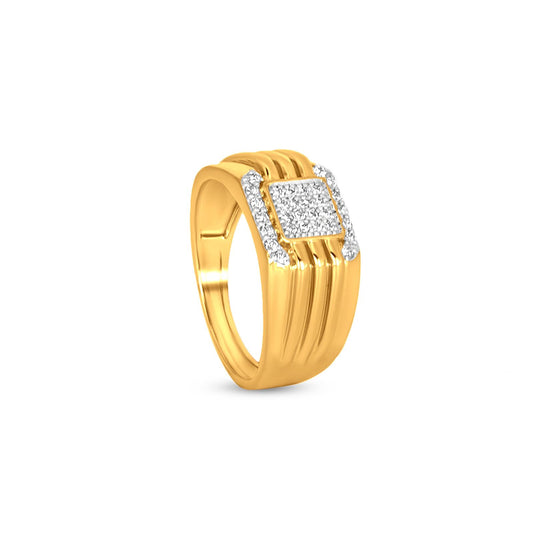 Sia Diamond Ring In 18K Yellow Gold