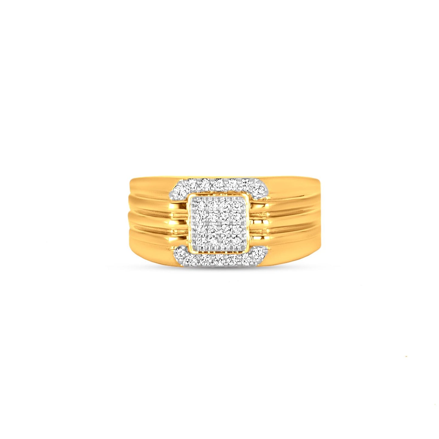 Sia Diamond Ring In 18K Yellow Gold