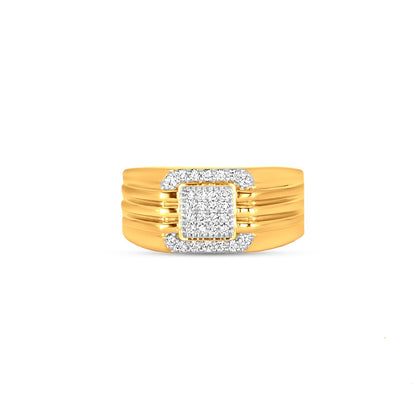 Sia Diamond Ring In 18K Yellow Gold