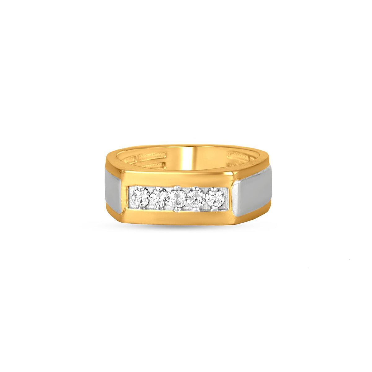 Zia Diamond Band Ring In 18K Yellow Gold