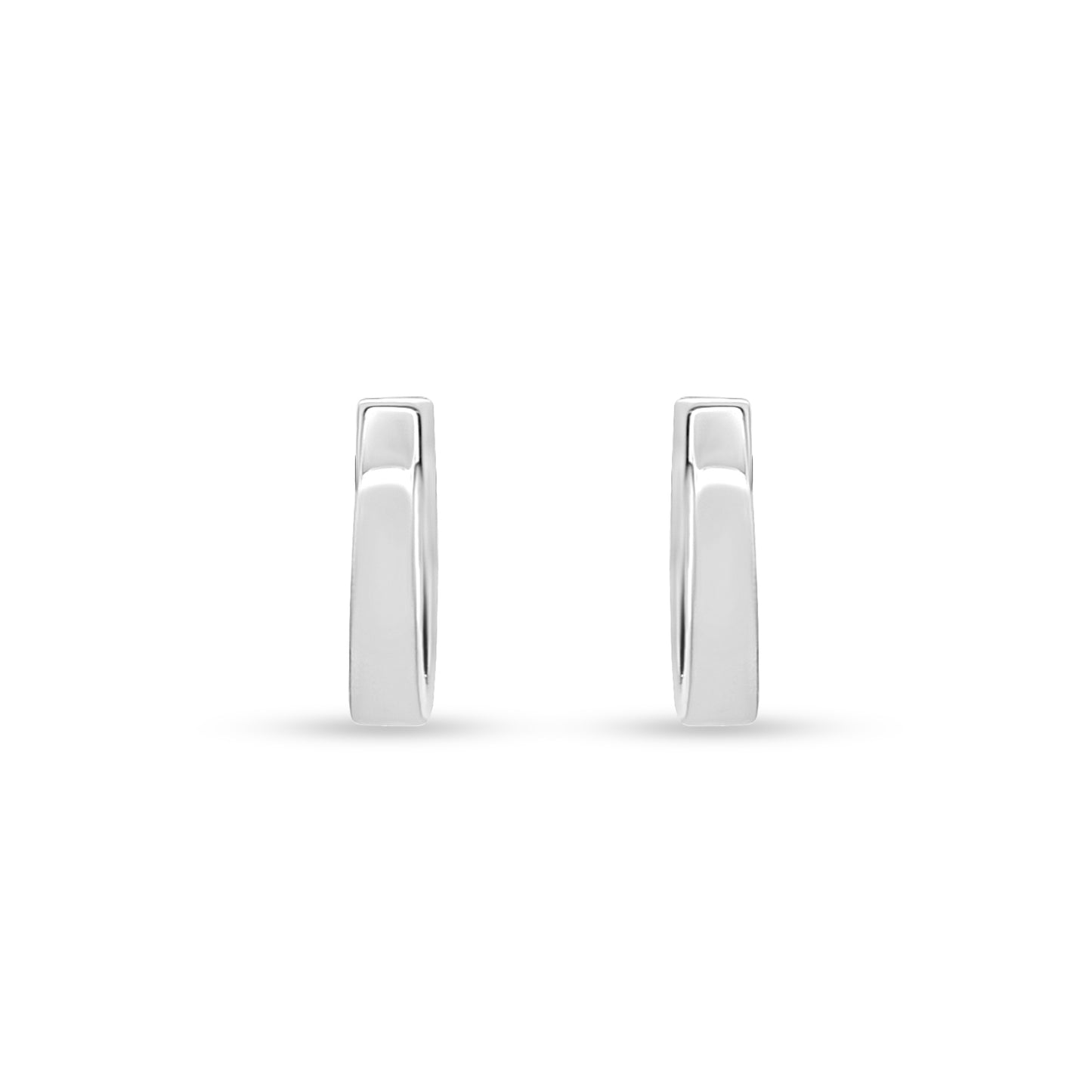 Iravati - 14K White Gold Lab-Grown Diamond Huggie Hoop Earrings