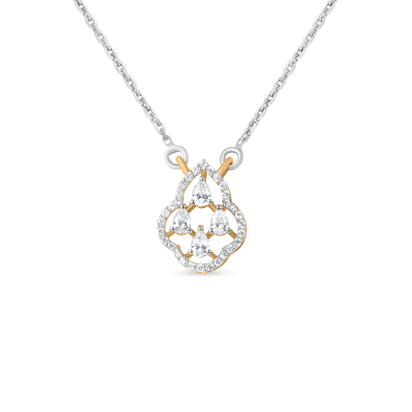 Amber Diamond Necklace Set