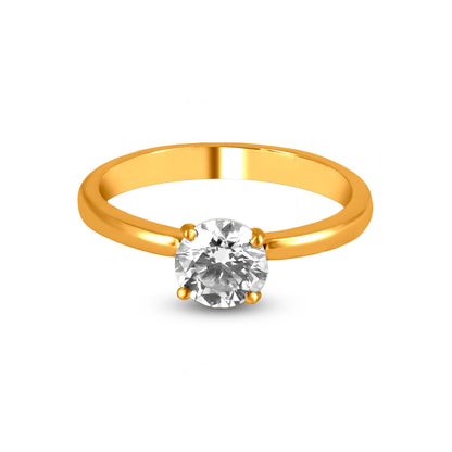 Diamond Ring In 18K Yellow Gold