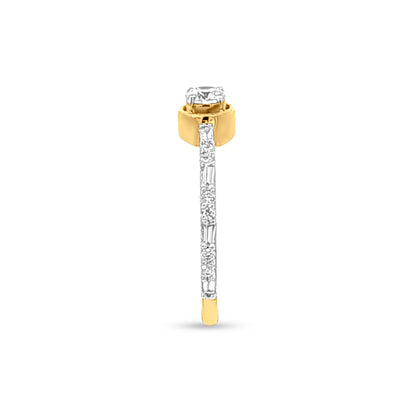 Pratham Ratna Bliss: 18k Yellow Gold Solitaire Ring