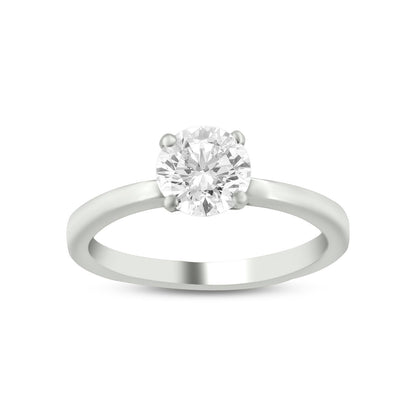 Diamond Ring In 18K White Gold