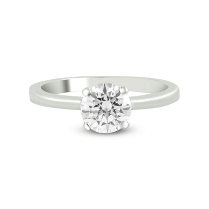 Diamond Ring In 18K White Gold