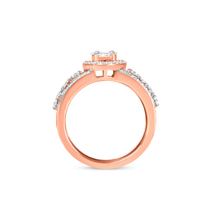 18k Rose Gold Diamond Wedding Ring