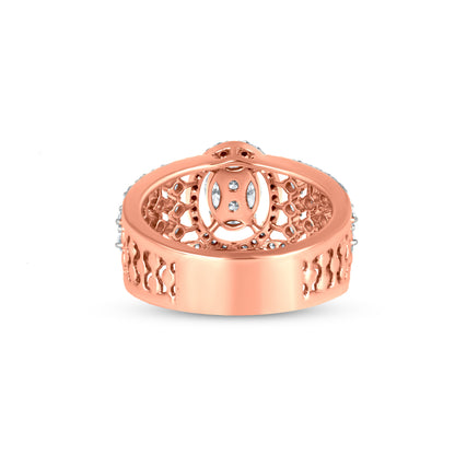 18k Rose Gold Diamond Wedding Ring
