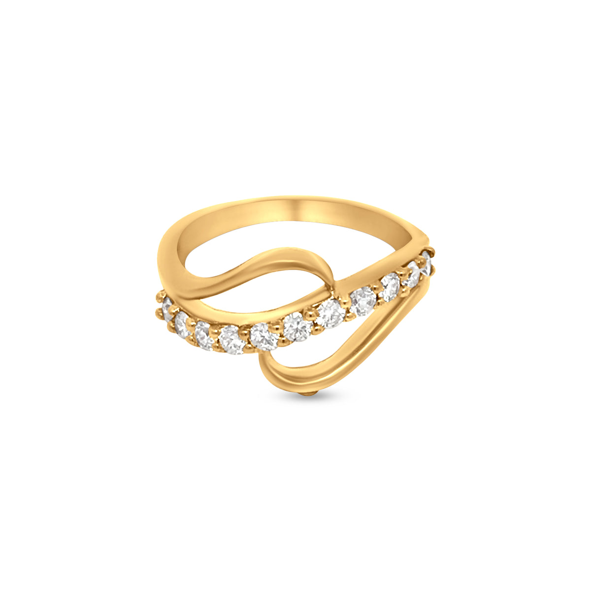 Exquisite 18k Yellow Gold Diamond Ring - Ideal for a Wedding or Anniversary