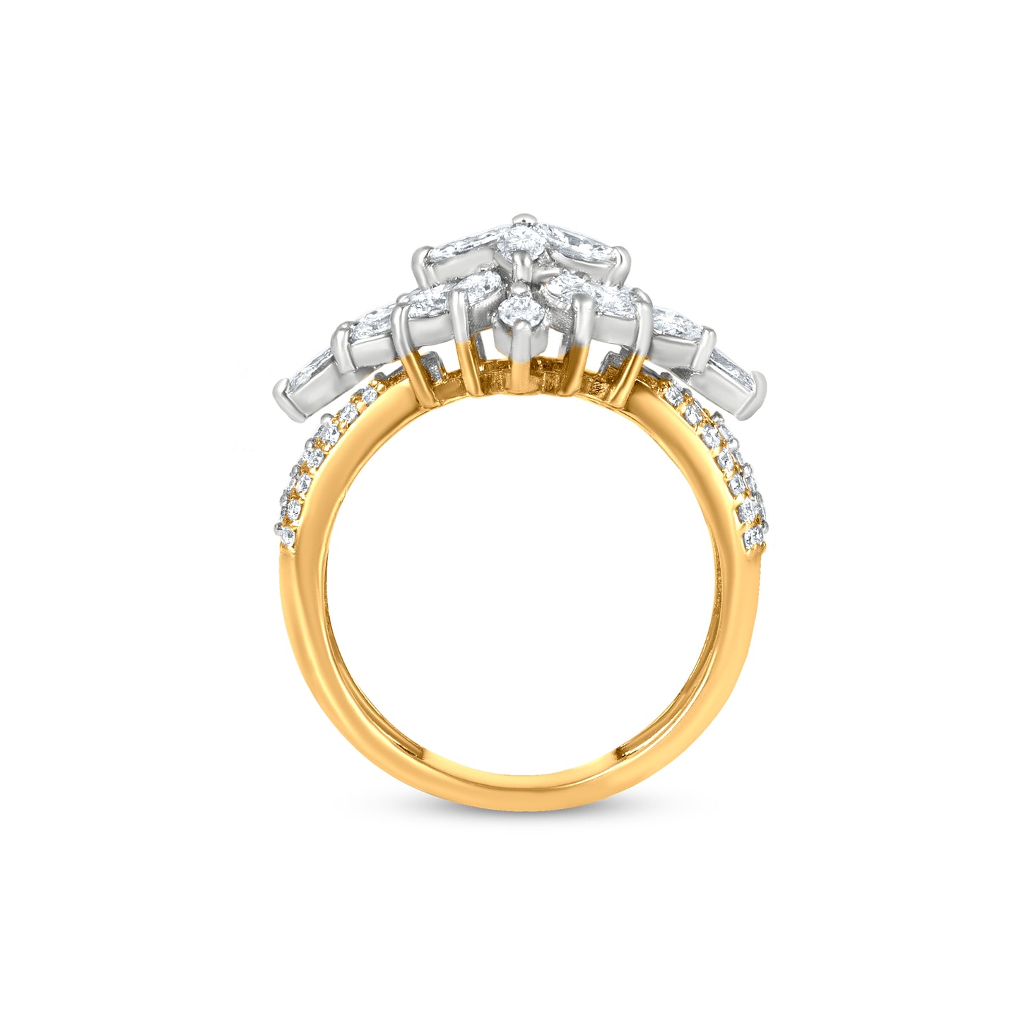 18k Yellow Gold Art Deco Floral Ring A Perfect Wedding Band