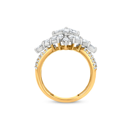 18k Yellow Gold Art Deco Floral Ring A Perfect Wedding Band
