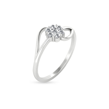 18K White Gold Diamond Ring