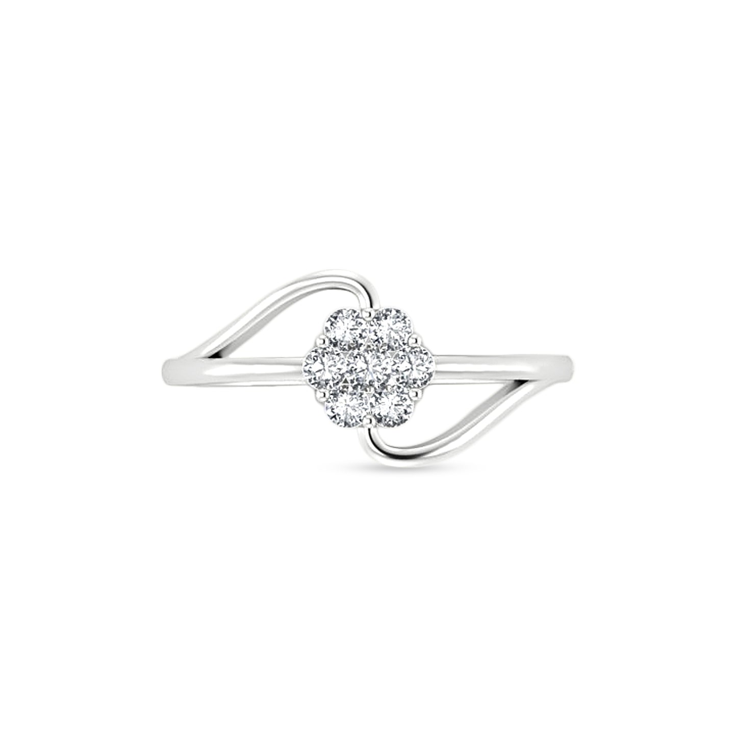 18K White Gold Diamond Ring
