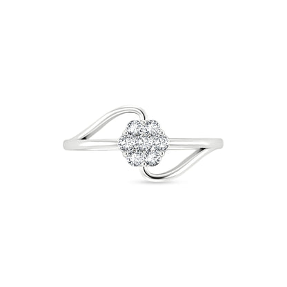 18K White Gold Diamond Ring