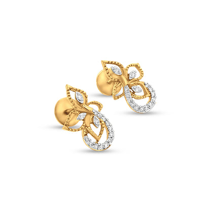 Elegant 18K Gold Diamond Pendant Set - Timeless Grace for Every Occasion