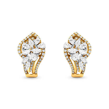 18k Gold Contemporary Pendant Necklace Set