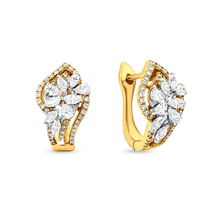 18k Gold Contemporary Pendant Necklace Set