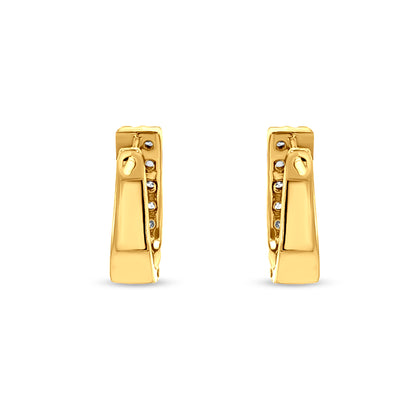 Kanchana - 18K Yellow Gold Diamond Hoop Earrings