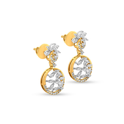 Anika 18K Yellow Gold Diamond Drop Earrings
