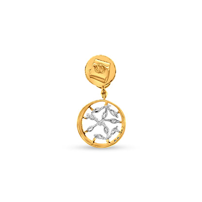 Anika 18K Yellow Gold Diamond Drop Earrings