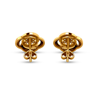 Sundara: 18K Yellow Gold Floral Diamond Tops