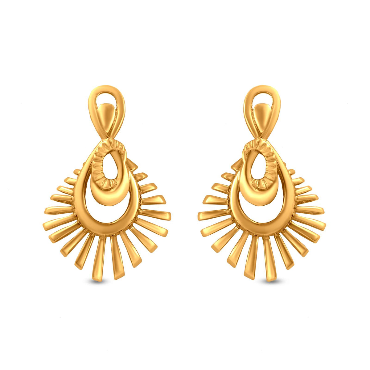 Twisted Drop Earring In 18K Gold
