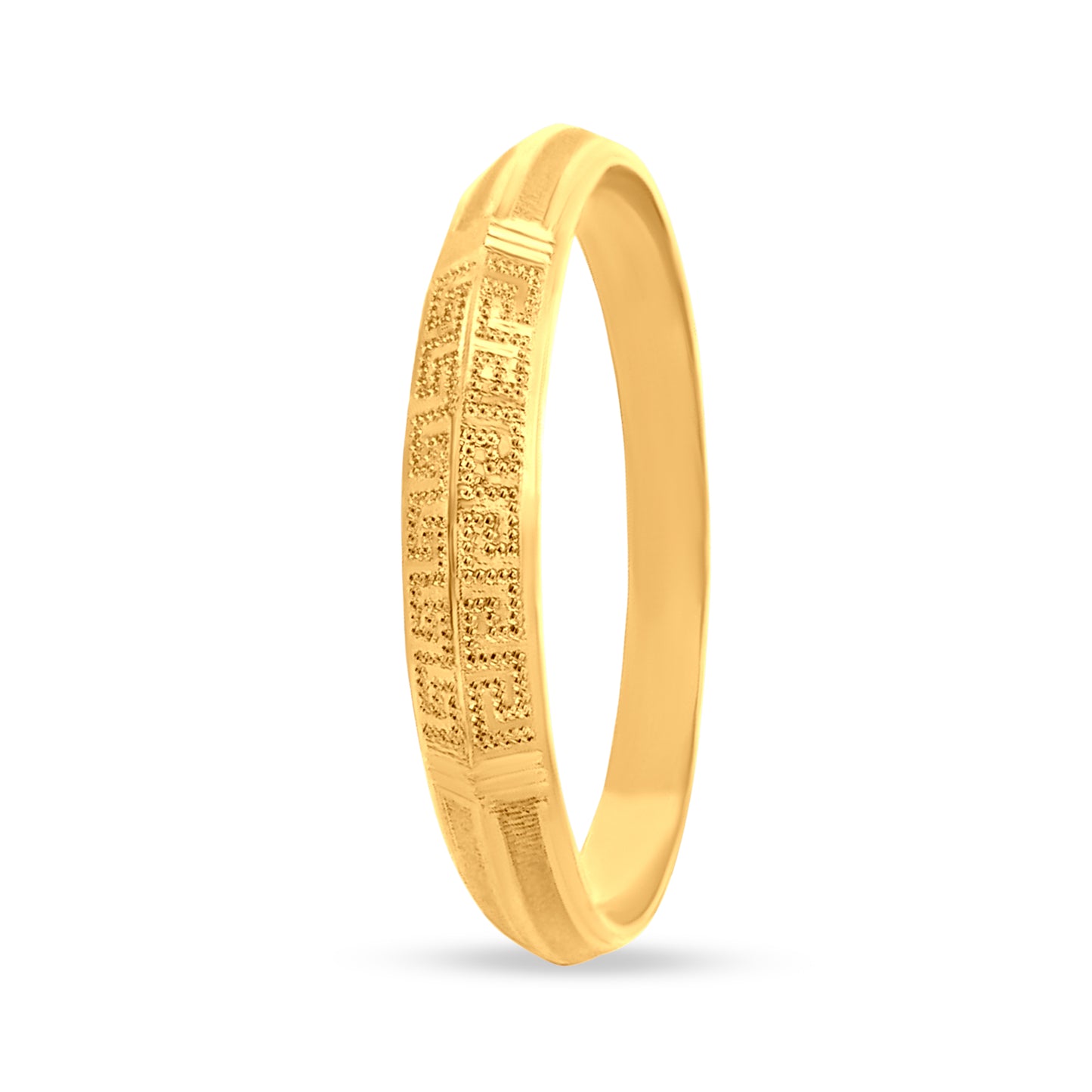 Rajveer 22K Yellow Gold Solid Gents Kada
