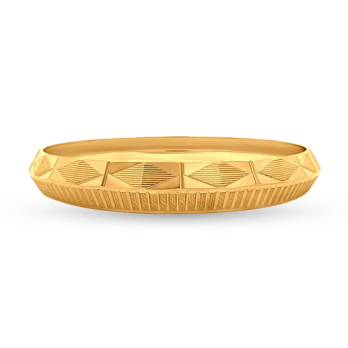 Veer 22K Yellow Gold Solid Gents Kada