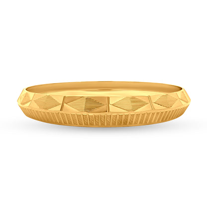 Veer 22K Yellow Gold Solid Gents Kada
