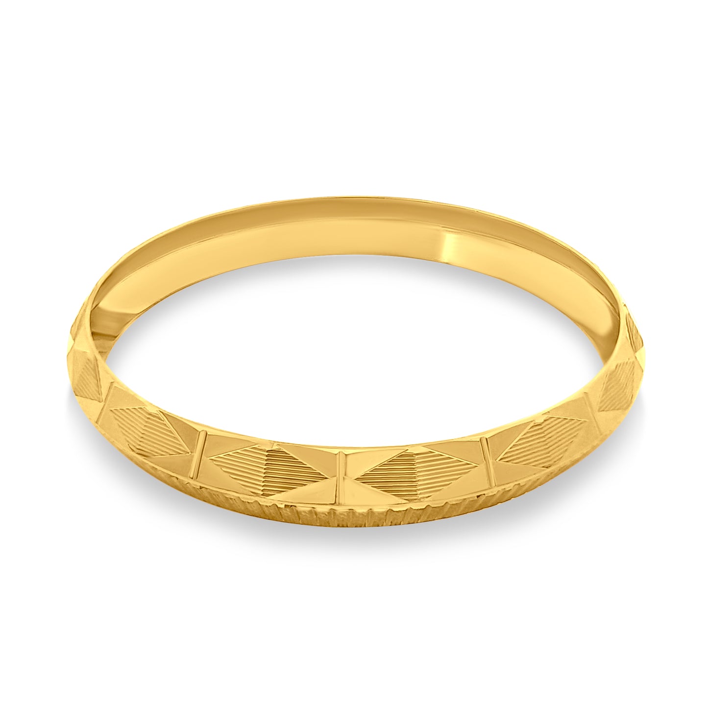 Veer 22K Yellow Gold Solid Gents Kada
