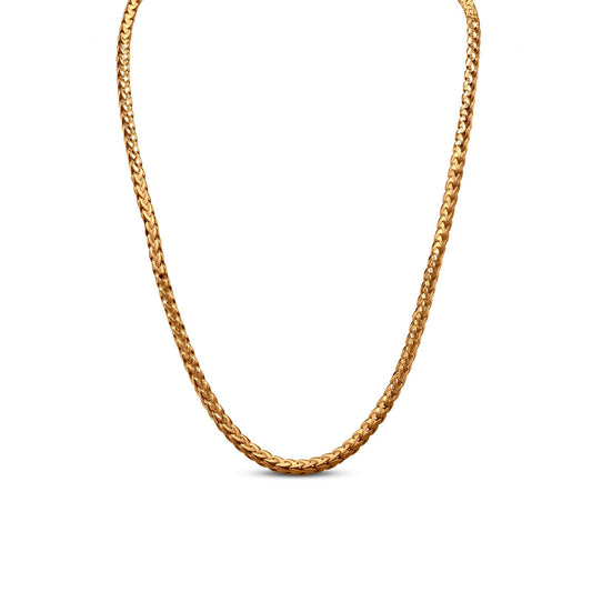 Men's Cuban Link Chain In 22K Gold
