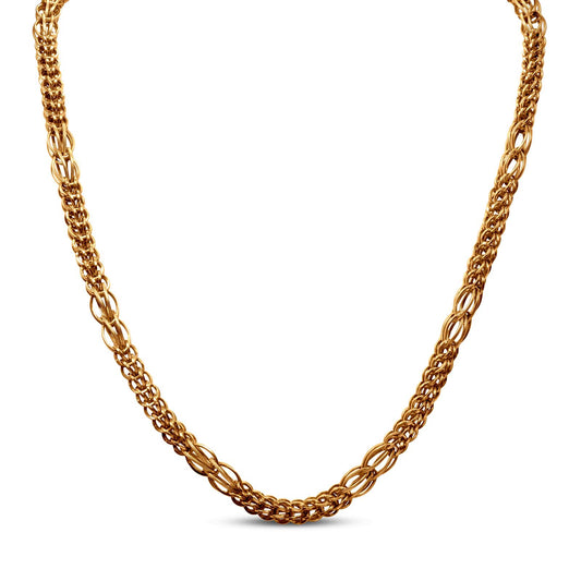 Designer Men's Chain In 22K Gold