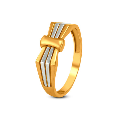 Gents Ring In 22K Gold With Rhodium