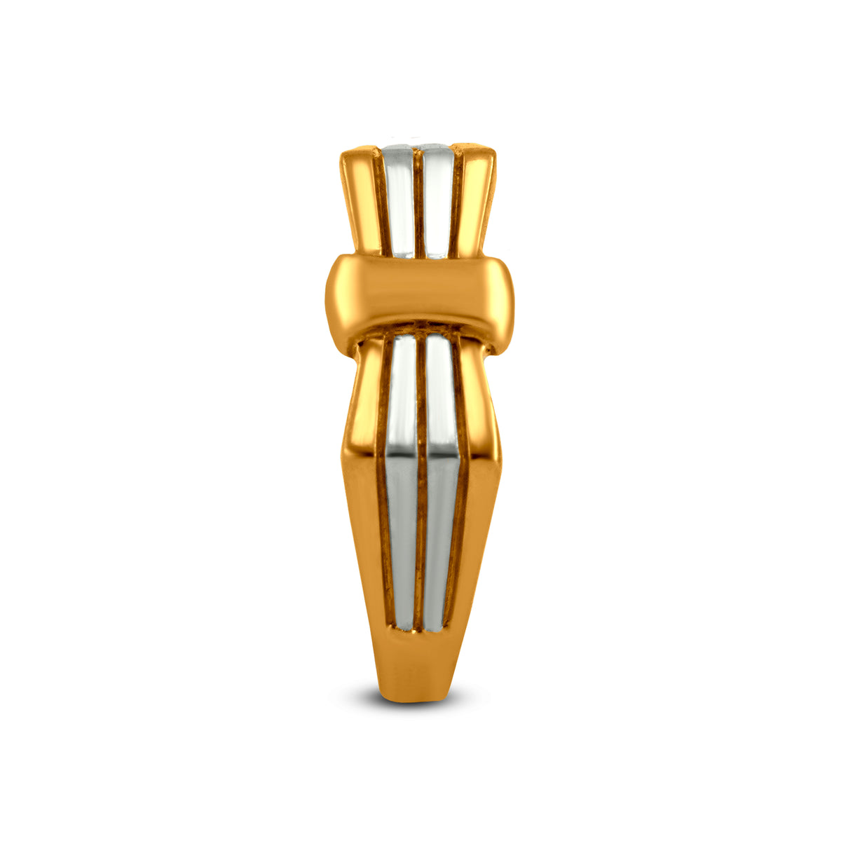 Gents Ring In 22K Gold With Rhodium