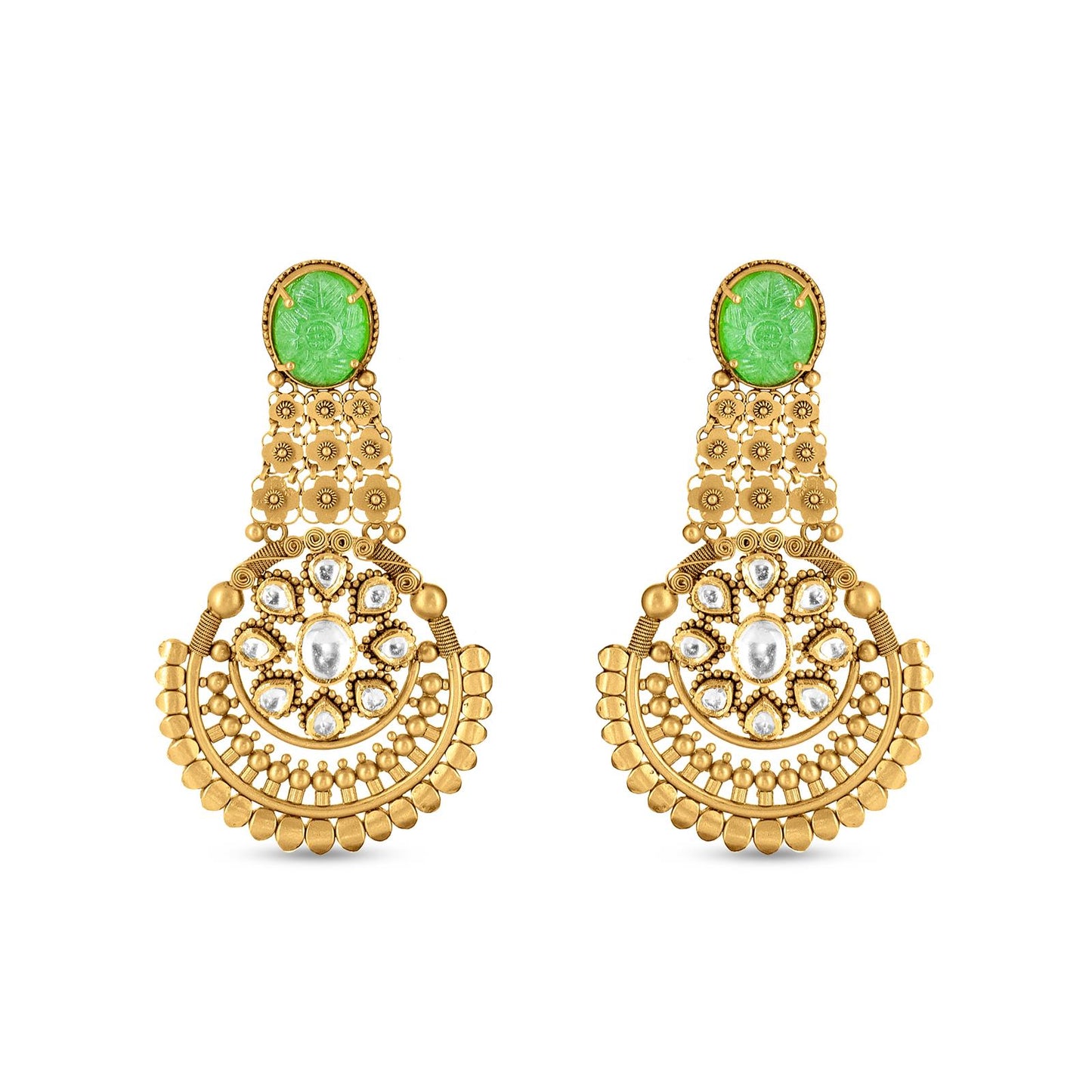 Jasmine Collar Necklace Set In 22K Gold