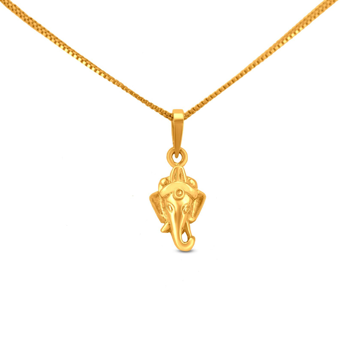Lord Ganesh Locket In 22K Gold