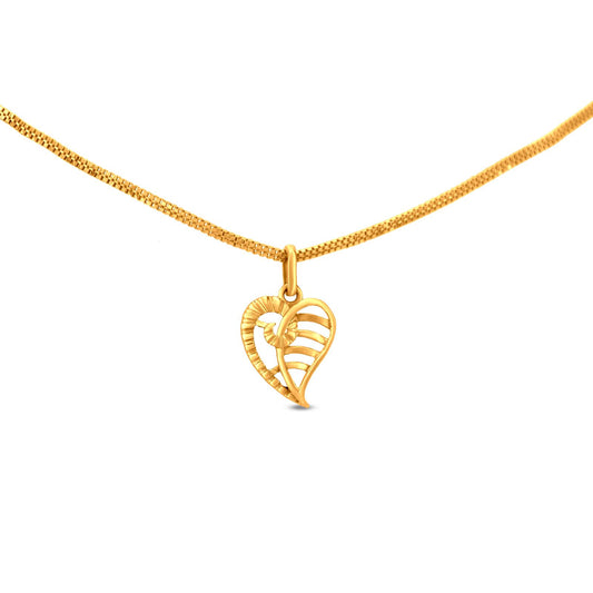 Heart Locket In 22K Gold