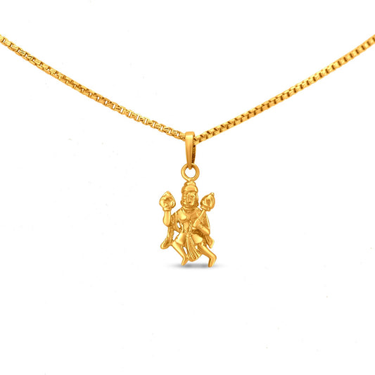 Lord Hanuman Ji Locket In 22K Gold