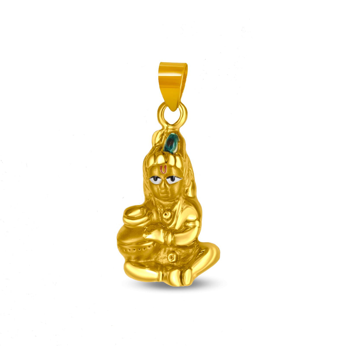 Lord Krishna Locket In 22K Gold