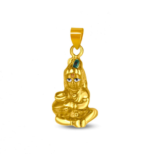 Lord Krishna Locket In 22K Gold