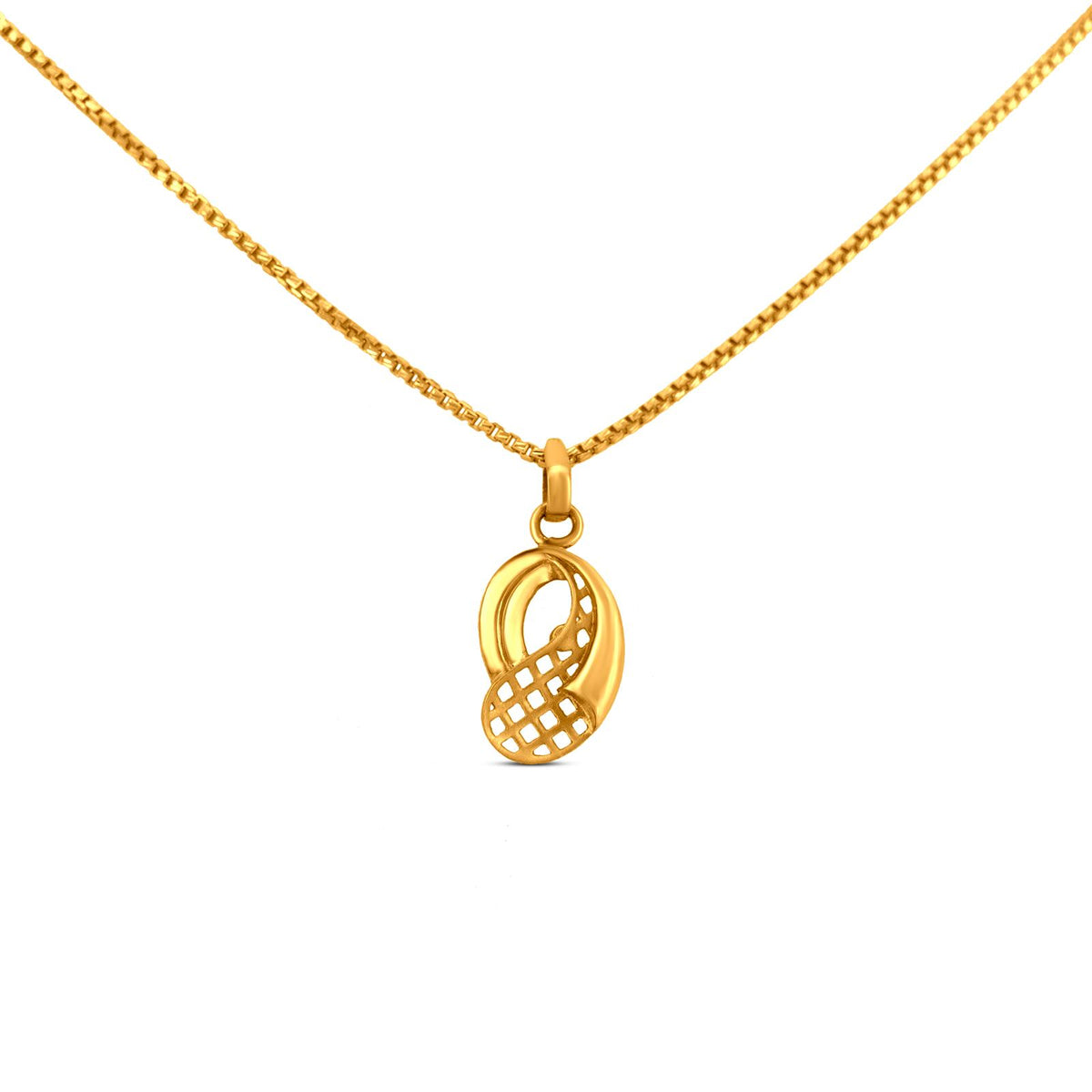 Paisley Locket In 22K Gold