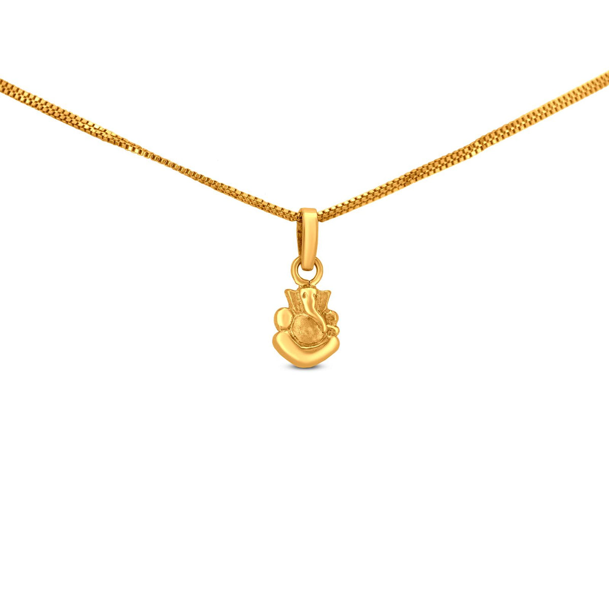 Lord Ganesh Locket In 22K Yellow Gold